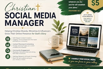 be your christian social media manager to grow your ministry