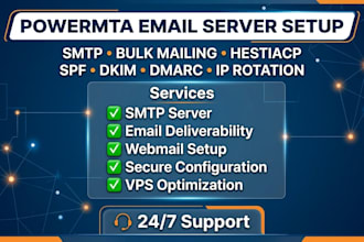 setup a professional email server for bulk mailing