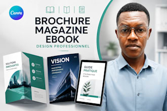 créer une brochure, un magazine ou un document sur canva
