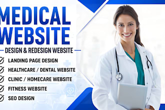 wordpress medical website dental healthcare website thrive architect, divi theme