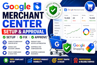 setup google merchant center for shopping ads approval