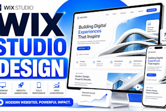 design custom wix studio website design wix landing page redesign wix