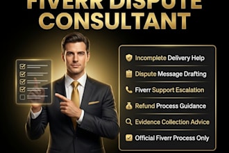 help you resolve incomplete order disputes as an independent consultant