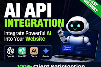 integrate openai, chatgpt, claude, gemini or any ai API into your website