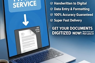 do fast typing from PDF image and scanned documents