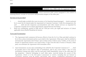 draft, review and vet legal contracts, legal notices, commercial and agreements