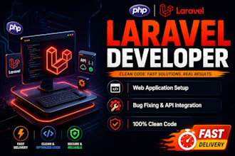develop custom PHP laravel web application or fix laravel bug