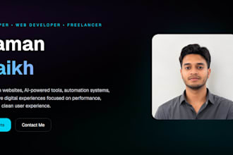 build a modern responsive portfolio website