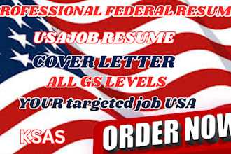 create professional federal resume for usajobs