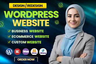 build wordpress websites or redesign your existing site professionally