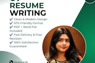design a professional ats friendly CV and resume