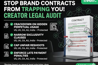 review and redline your influencer or ugc brand contract