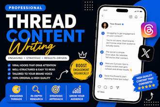 write engaging threads for instagram threads and x