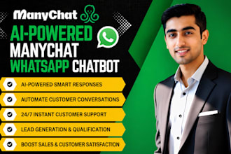 do ai manychat whatsapp business chatbot automation setup