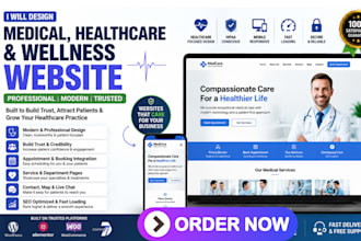 design medical, healthcare and wellness website