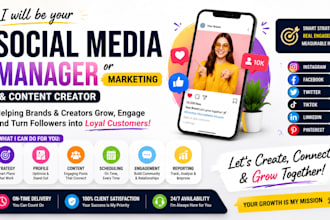 social media manager, social media marketing content creator
