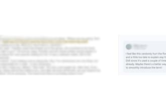 beta read your work and give inline comments for live reaction