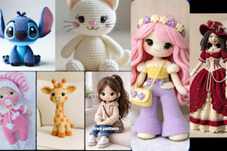 crochet pattern crochet amigurumi knitting handmade etsy store colourful logo