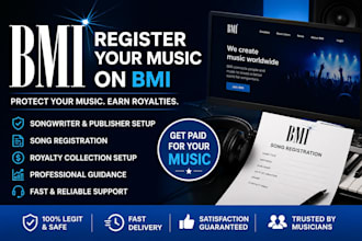 register your music on bmi for royalties and publishing protection
