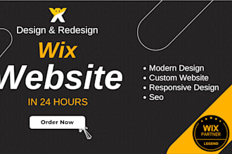 create wix website design, redesign wix website