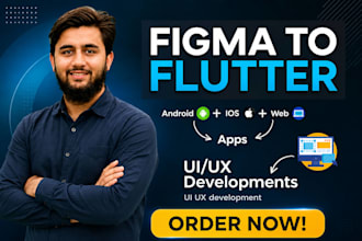 build responsive flutter app UI for android and ios