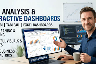 build dashboards, data analysis and bi reports