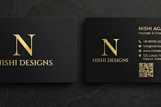 design professional luxury business cards