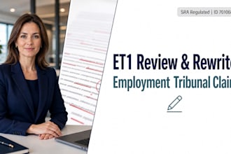 professionally review and edit your UK et1 employment tribunal claim