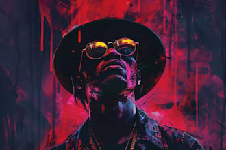 design creative music album cover art or music song artwork