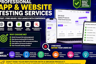 do app testing and website testing QA testing