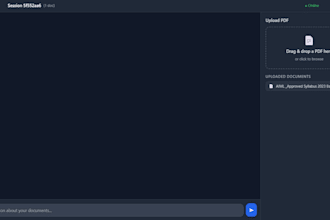 set up a document chatbot that answers questions from PDF