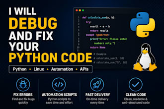 debug and fix your python code