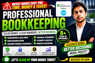 do quickbooks cleanup bookkeeping and bank reconciliation