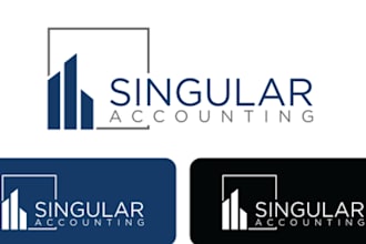 do financial, accounting, bank insurance company logo