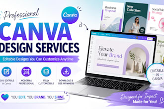 design premium editable canva templates with your branding