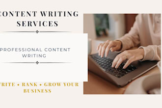 write website content and blog articles