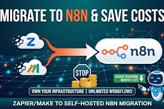 migrate zapier or make to n8n to save your monthly cost