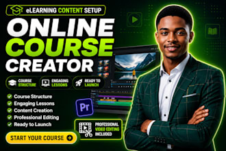 create online course video, elearning video, training  and course content