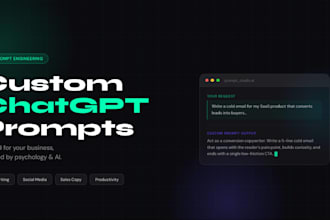 create custom ai prompts for business use