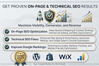 do expert onpage SEO and technical optimization
