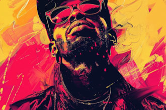 design mixtape album cover art in handrawn