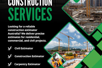 quantity takeoff and construction cost estimation,material takeoff,cost estimate