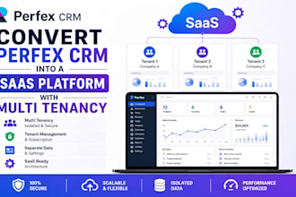 convert perfex CRM into a saas platform with multi tenancy