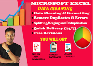 clean, format, sort and remove duplicates from excel data
