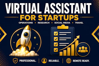be your professional virtual assistant for startup admin support