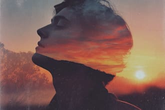 design creative music album cover art or music song artwork