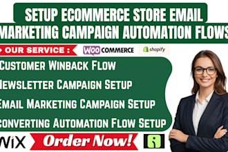 setup omnisend klaviyo ecommerce store email marketing campaign automation flows