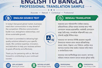 professional english to bangla translation