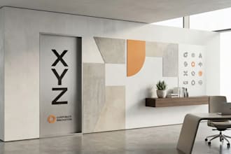 design professional office wall and zoom backgrounds