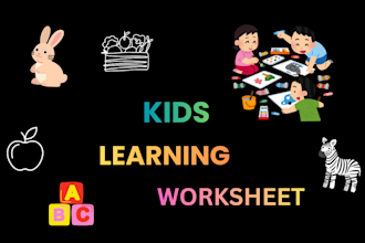 design kids activity books and worksheets